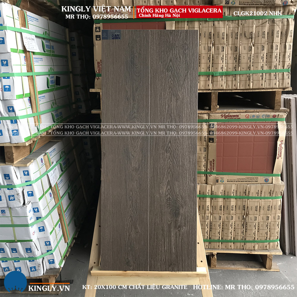 Gạch giả gỗ Viglacera 20x100 CLGK21002 Loại 1